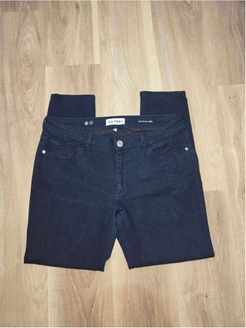 •DL1961• Women's Emma Power Legging Jeans Dark Blue Size 32